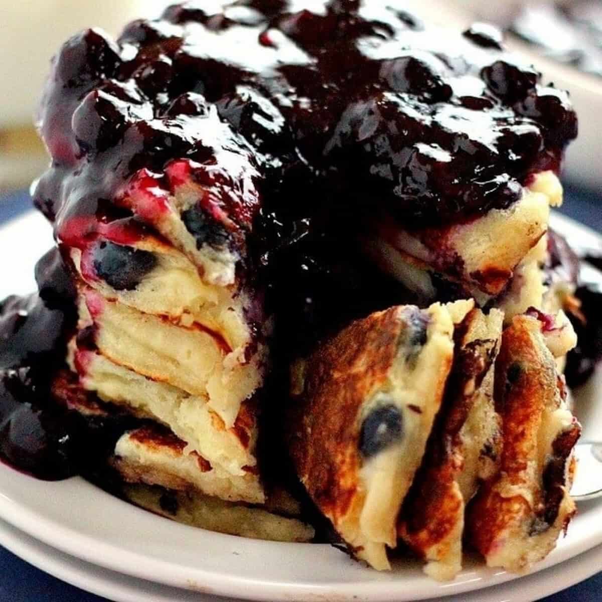 Blueberry Greek Yogurt Pancakes
