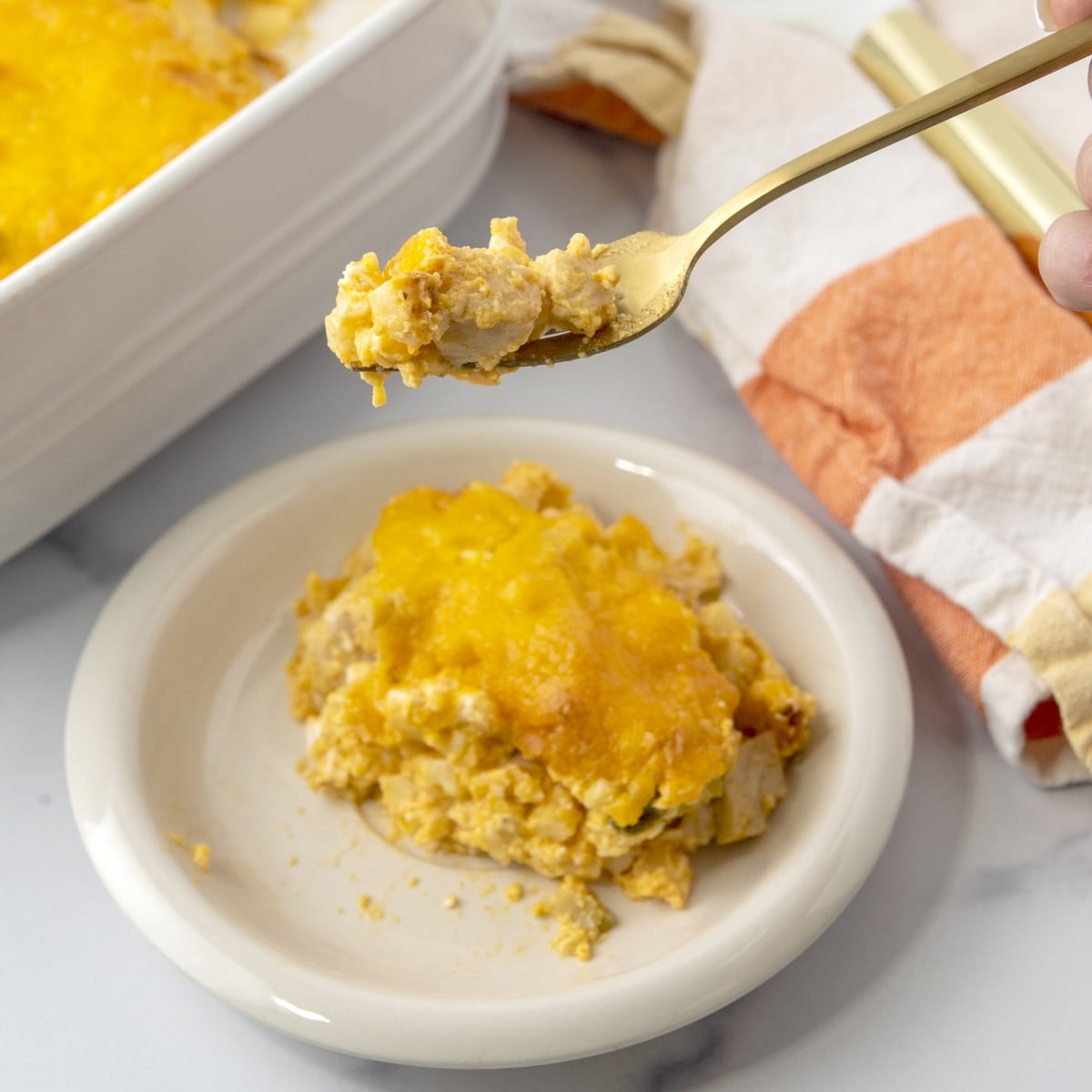 Buffalo Chicken Low Carb Casserole