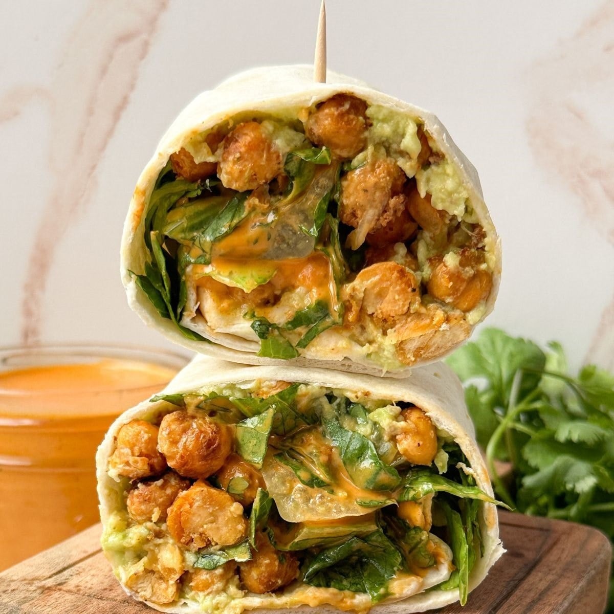 Buffalo Chickpea Wrap