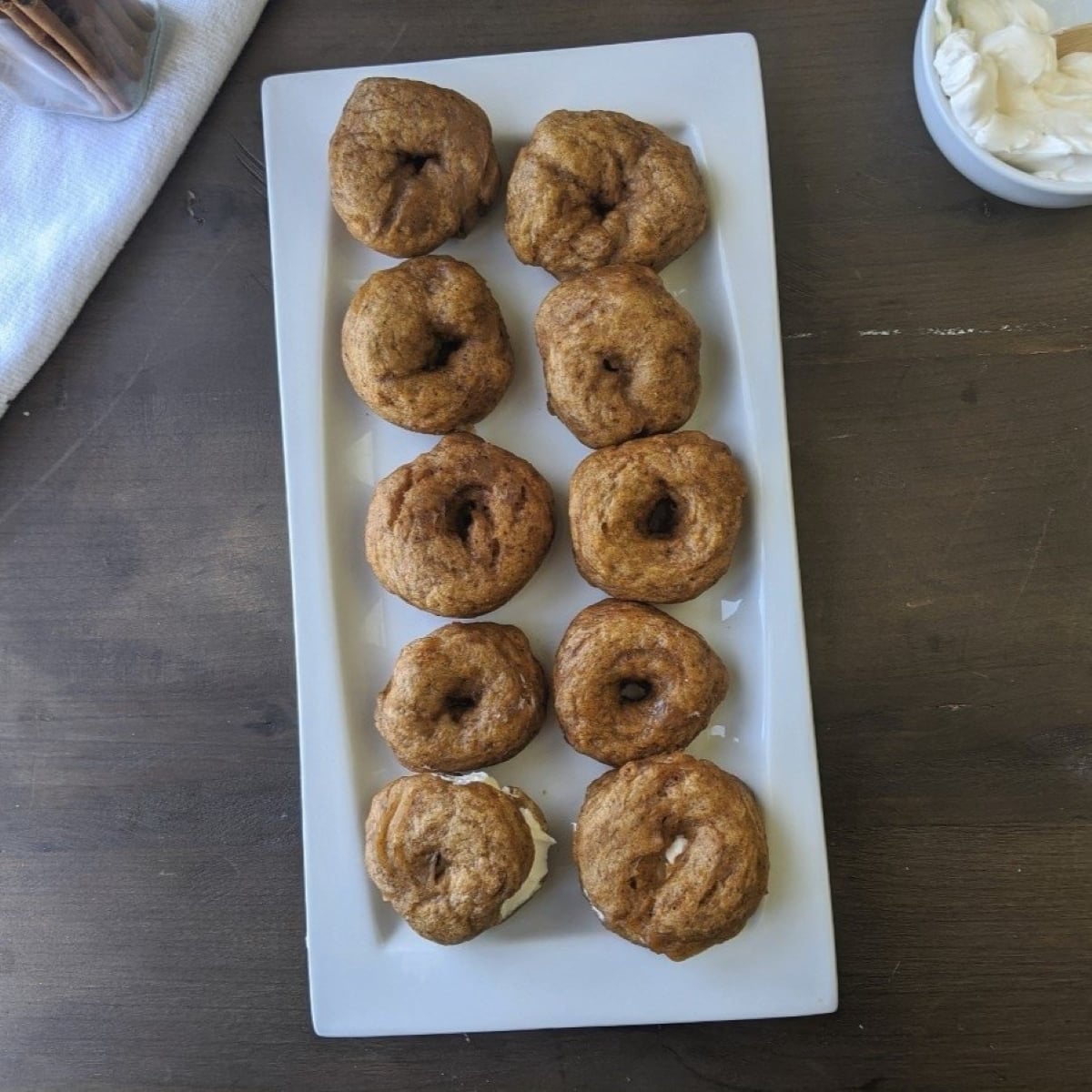 Chewy Low Calorie Pumpkin Bagel Recipe Under 50 Calories Per Bagel