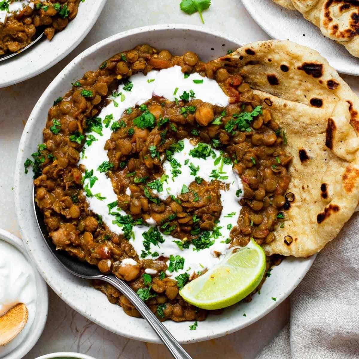 Chickpea And Lentil Curry