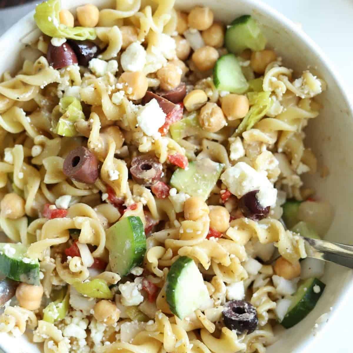 Chickpea Pasta Salad Chickpea Pasta Salad