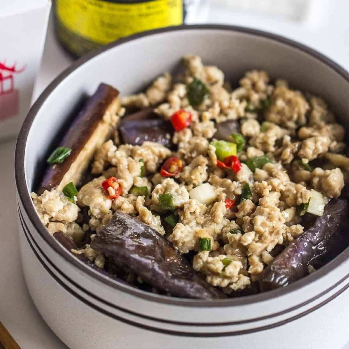 Chinese Eggplants With Ground Beef Chinese Eggplants With Ground Beef
