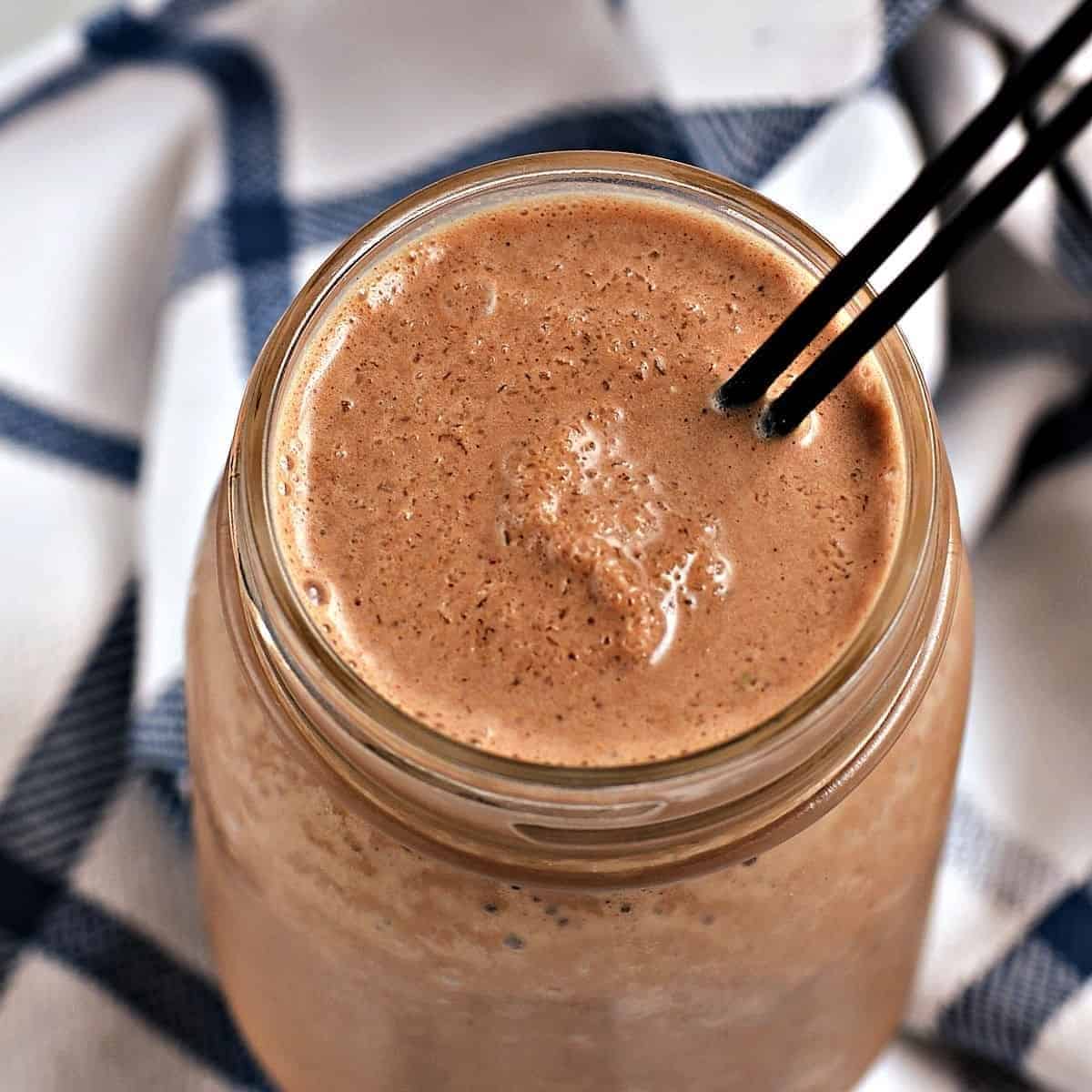 Chocolate Peanut Butter Protein Smoothie Chocolate Peanut Butter Protein Smoothie