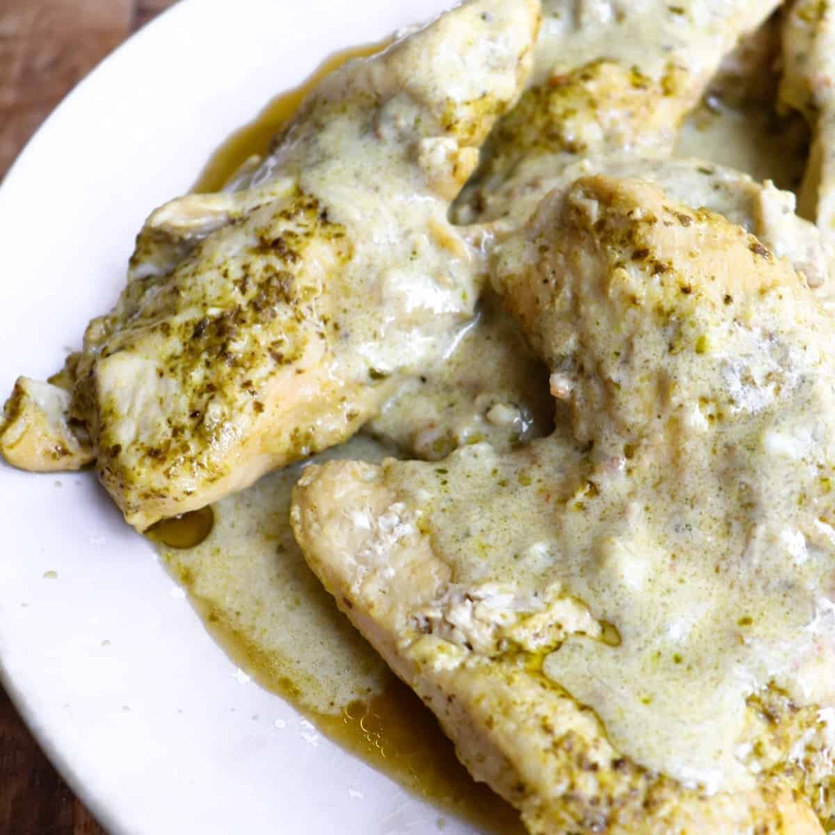 Creamy Instant Pot Pesto Chicken