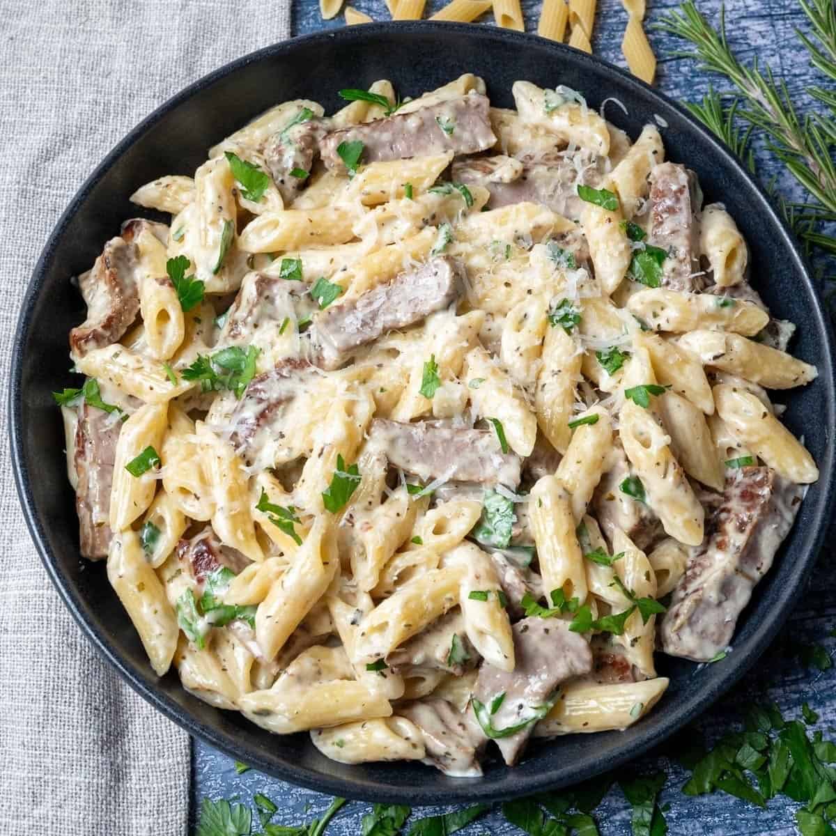 Creamy Steak Pasta Creamy Steak Pasta