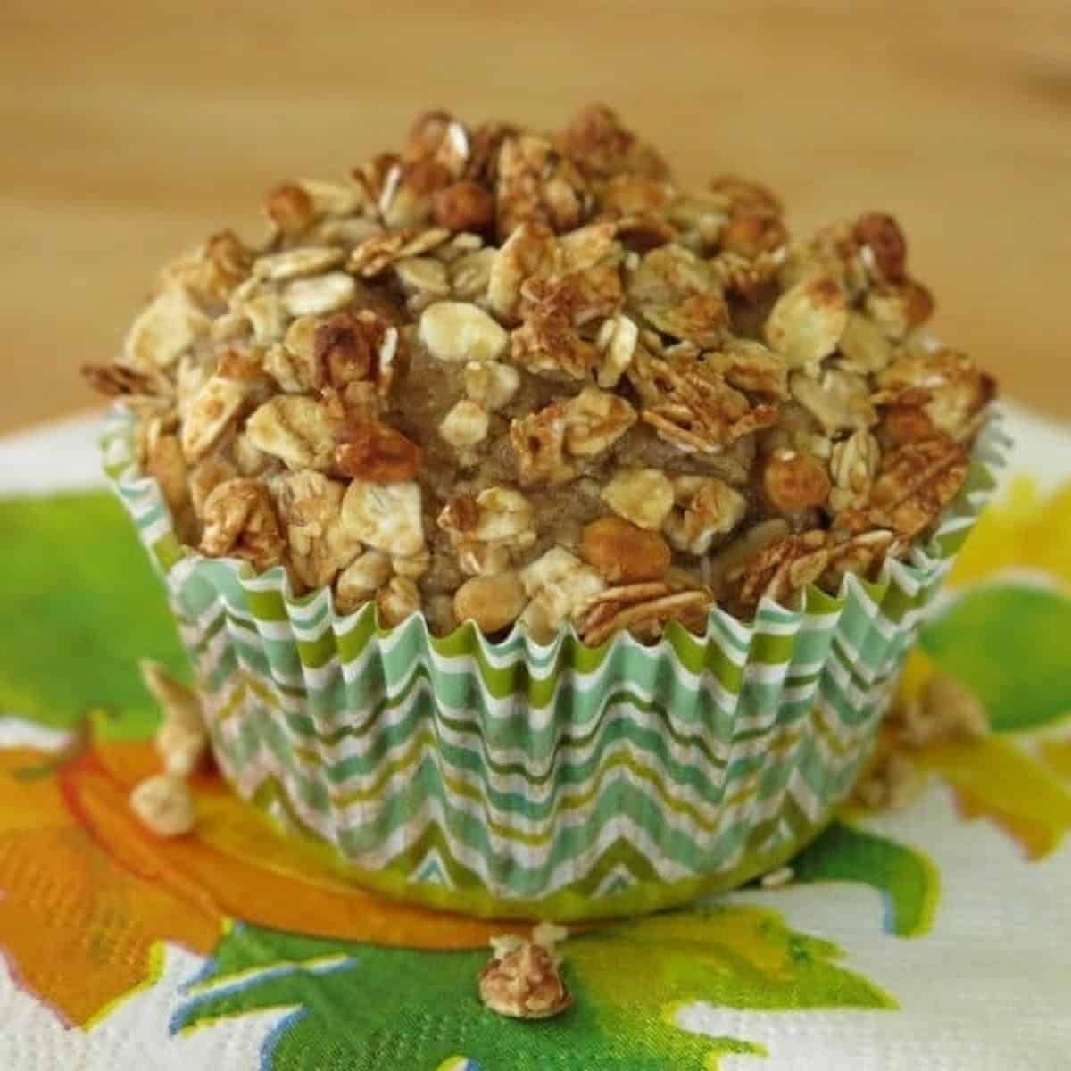 Easy Applesauce Muffins Granola Topping Easy Applesauce Muffins Granola Topping