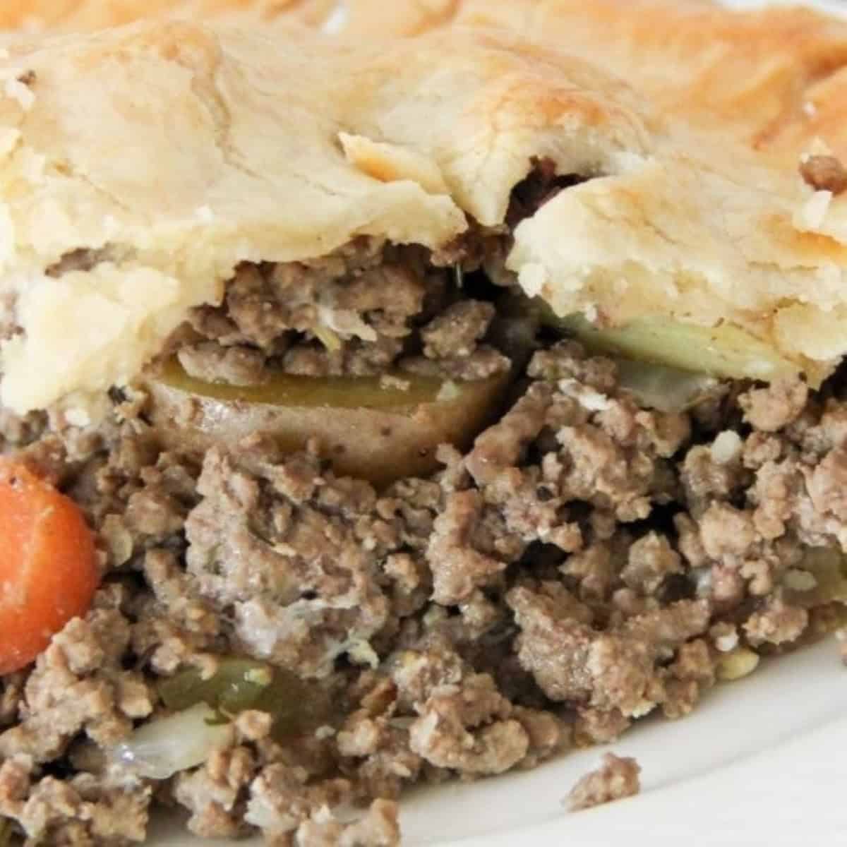 Easy Ground Beef Pot Pie Easy Ground Beef Pot Pie