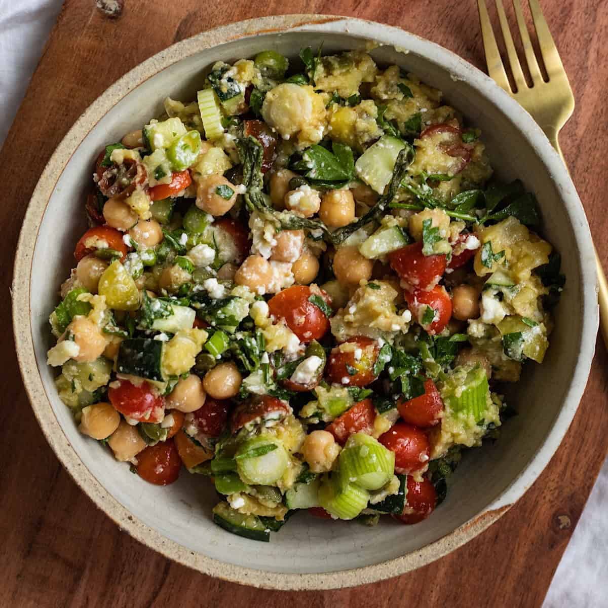 Fava Bean Chickpea Salad Fava Bean Chickpea Salad