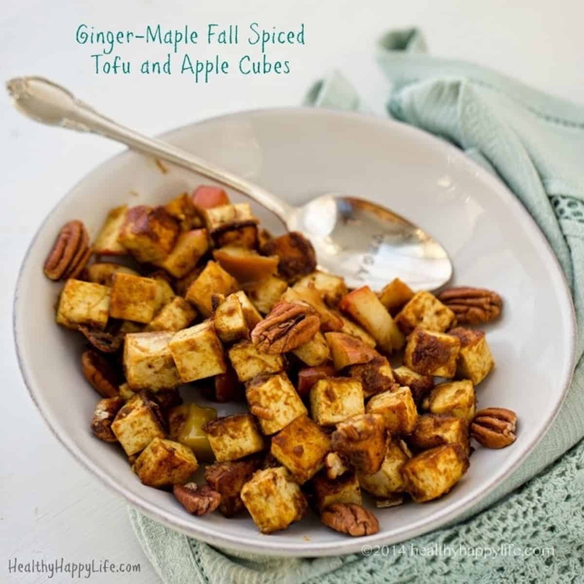 Ginger Maple Fall Spiced Tofu And Apple Ginger Maple Fall Spiced Tofu And Apple