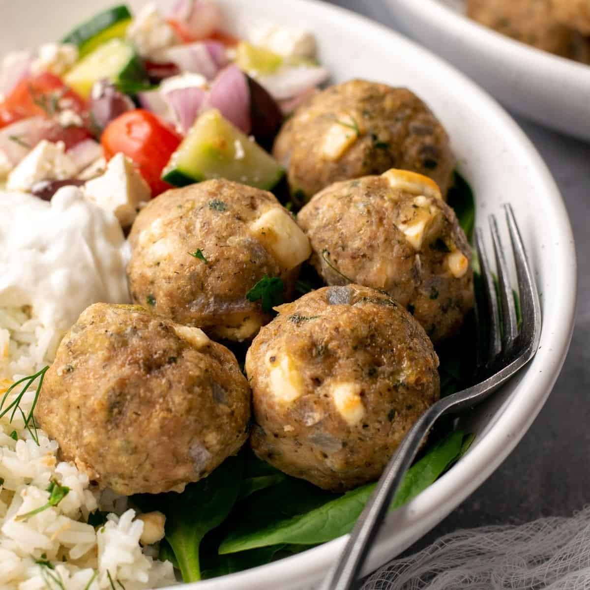 Greek Chicken Meatballs