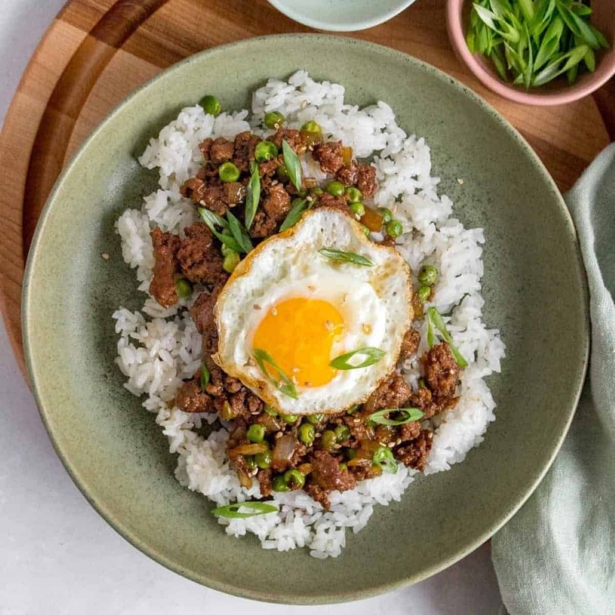 Ground Beef And Eggs Bowl Ground Beef And Eggs Bowl