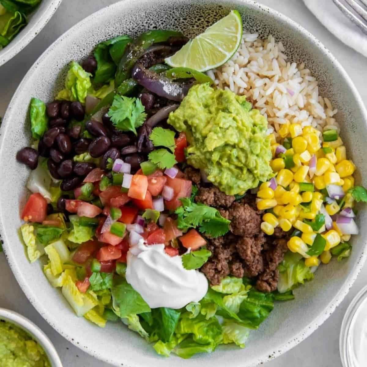 Ground Beef Burrito Bowl Ground Beef Burrito Bowl