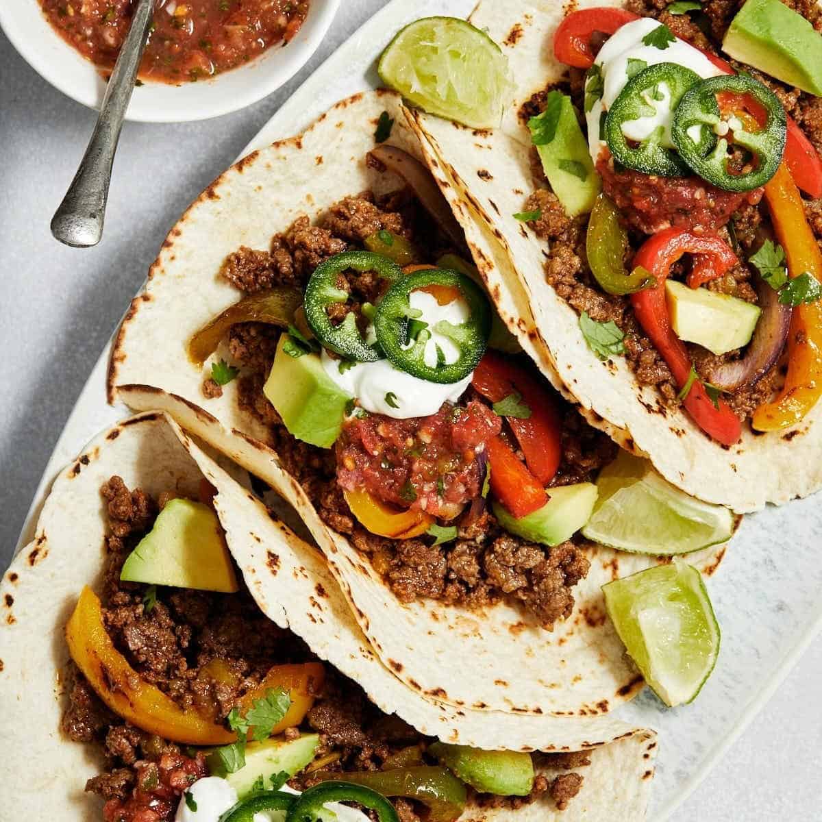 Ground Beef Fajitas Ground Beef Fajitas