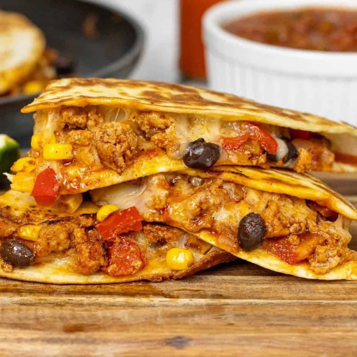 Ground Turkey Quesadillas Ground Turkey Quesadillas