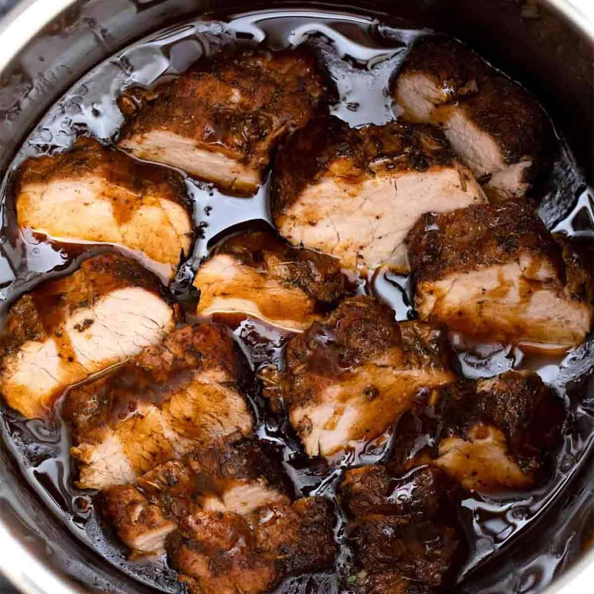 Instant Pot Balsamic Pork Tenderloin