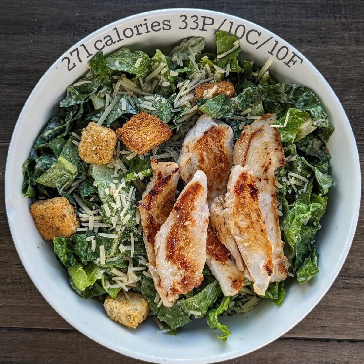 Low Calorie Chicken Caesar Salad