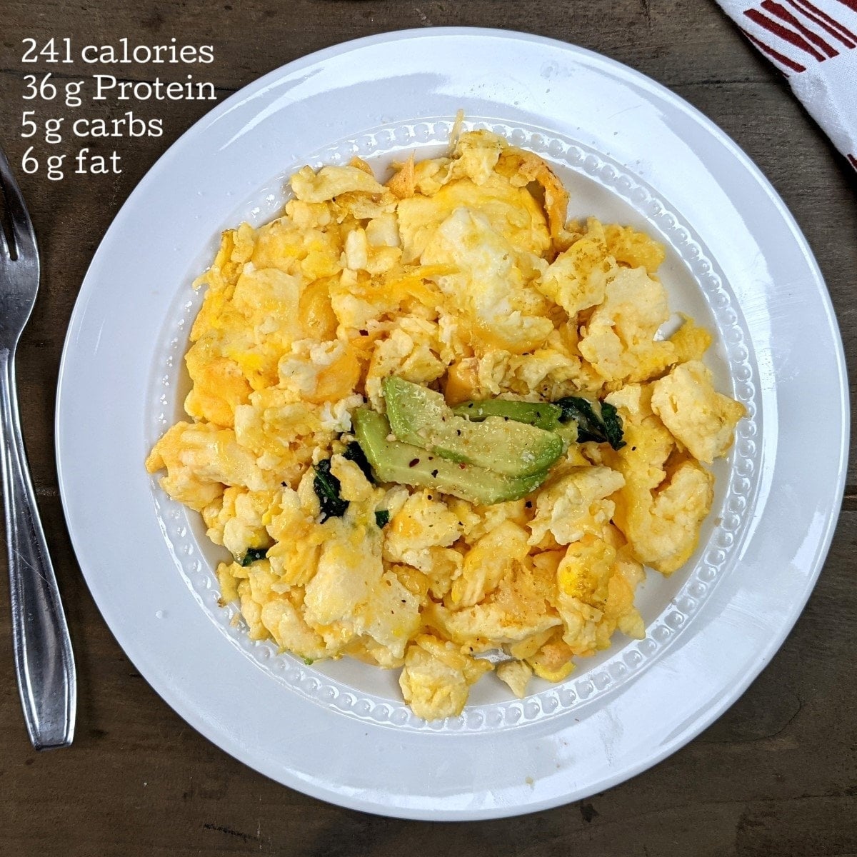 Low Carb Double Cheesy Scrambled Eggs With Low Calorie Cheese Powder