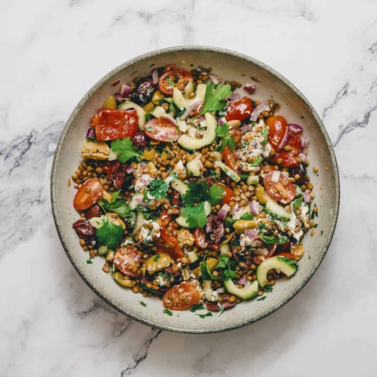 Pea Lentil And Bacon Salad Pea Lentil And Bacon Salad