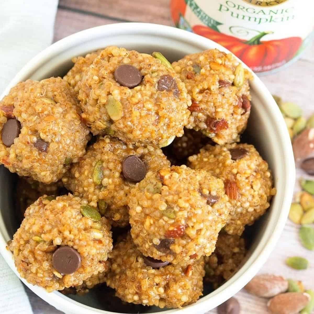 Pumpkin Spice Quinoa Snack Balls Pumpkin Spice Quinoa Snack Balls