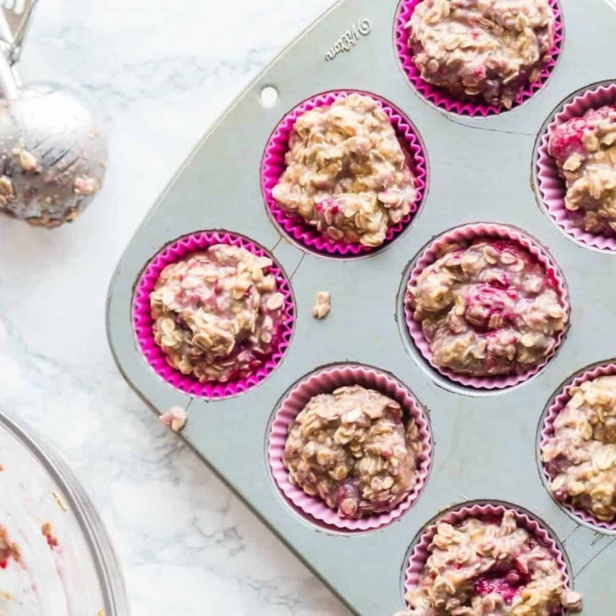 Raspberry Protein Oatmeal Muffins Recipe Raspberry Protein Oatmeal Muffins Recipe