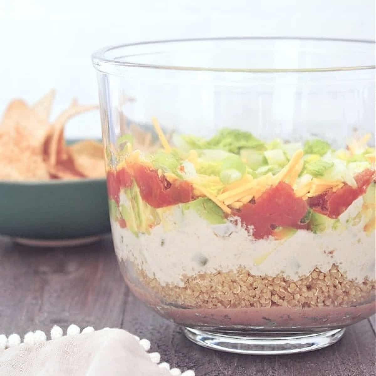 Seven Layer Dip With Noocho Cheese Seven Layer Dip With Noocho Cheese