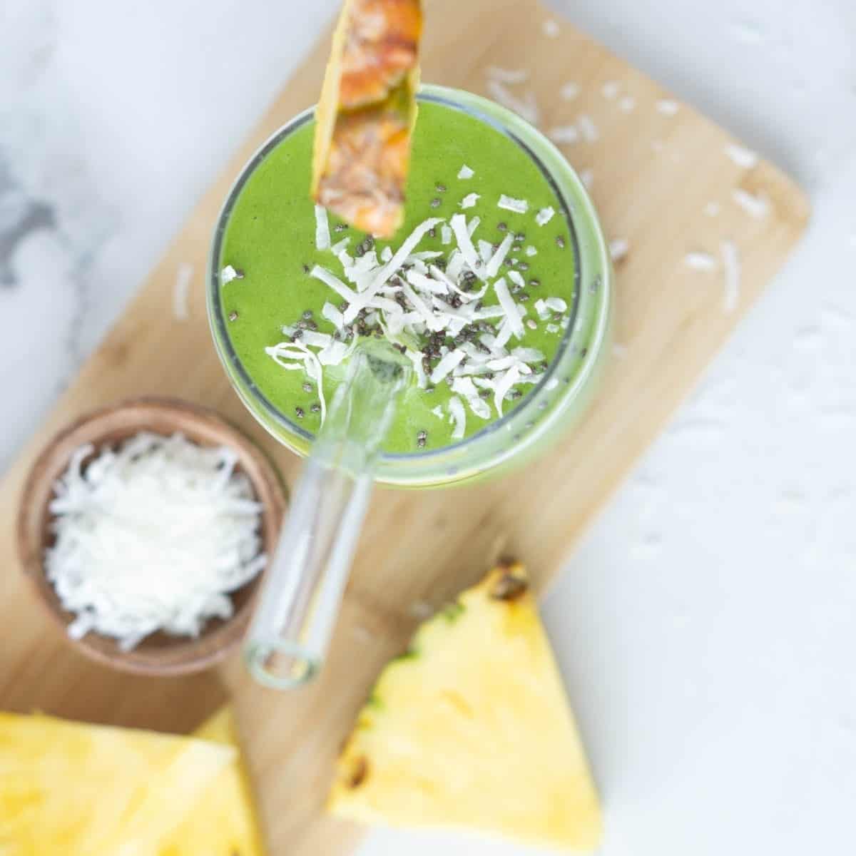 Tropical Green Protein Smoothie Tropical Green Protein Smoothie