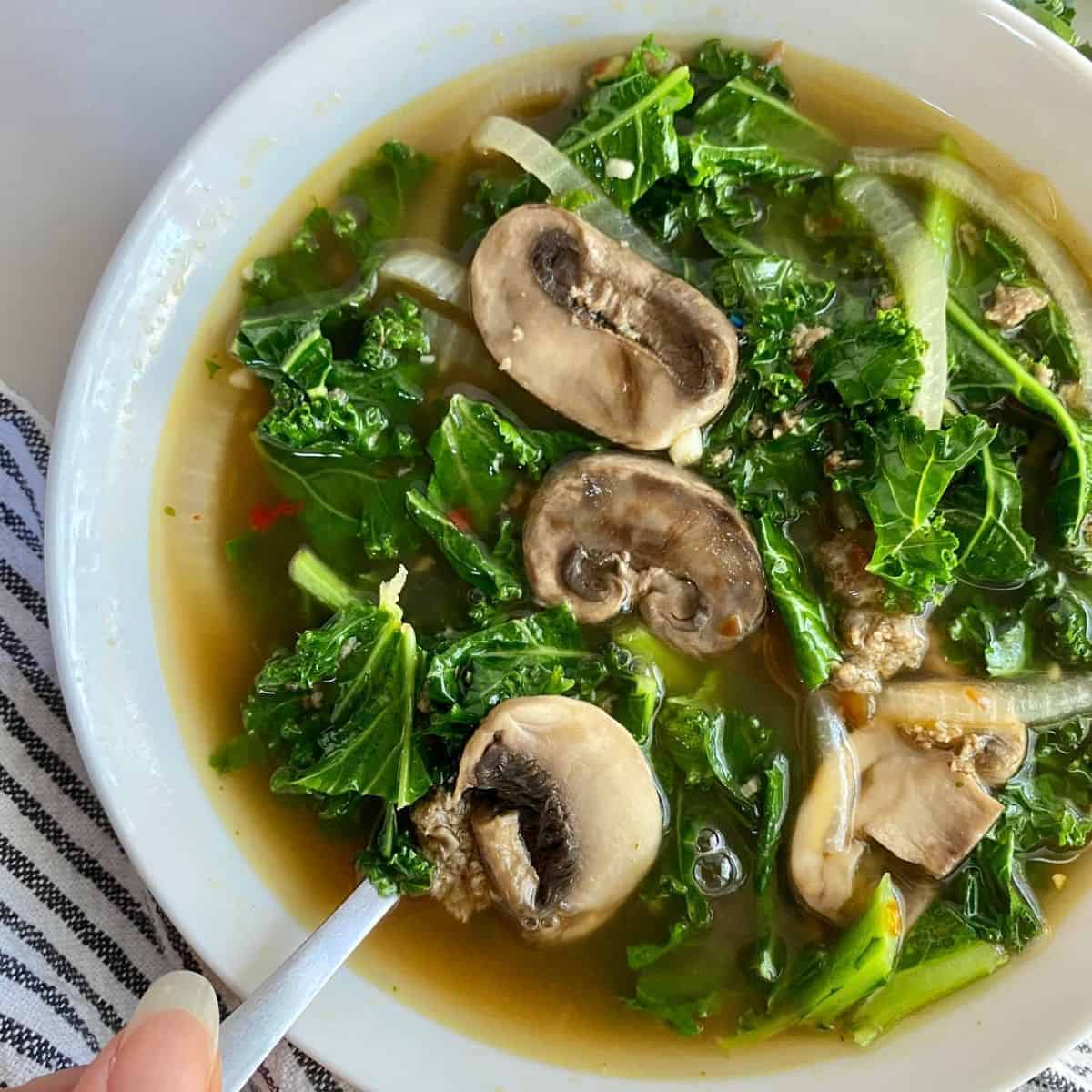 Turkey Sausage And Kale Soup
