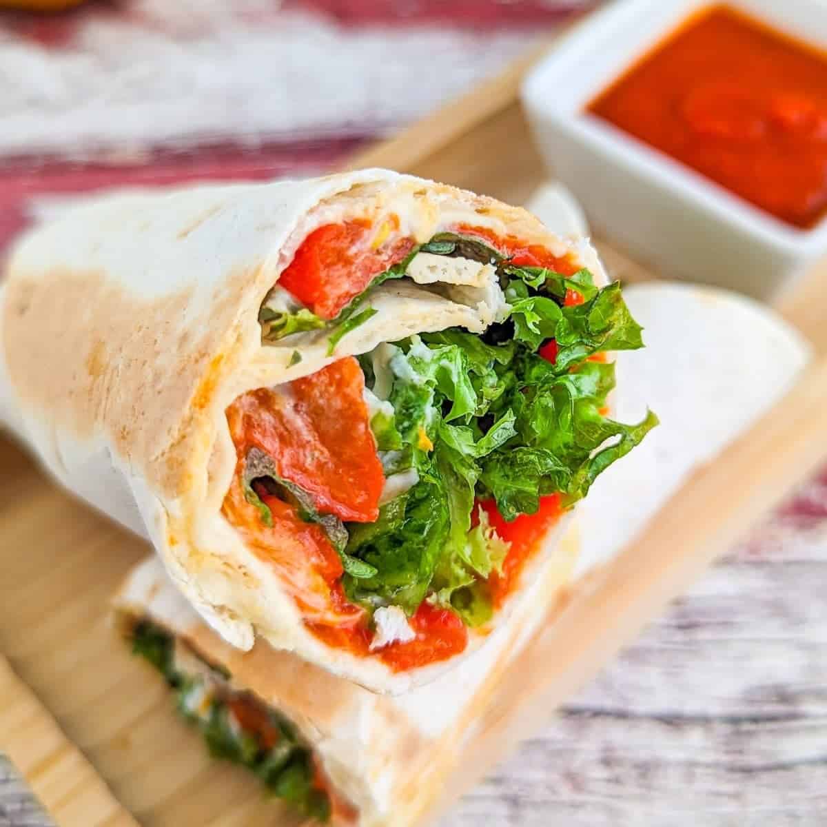 4 Ingredient Veggie Wrap