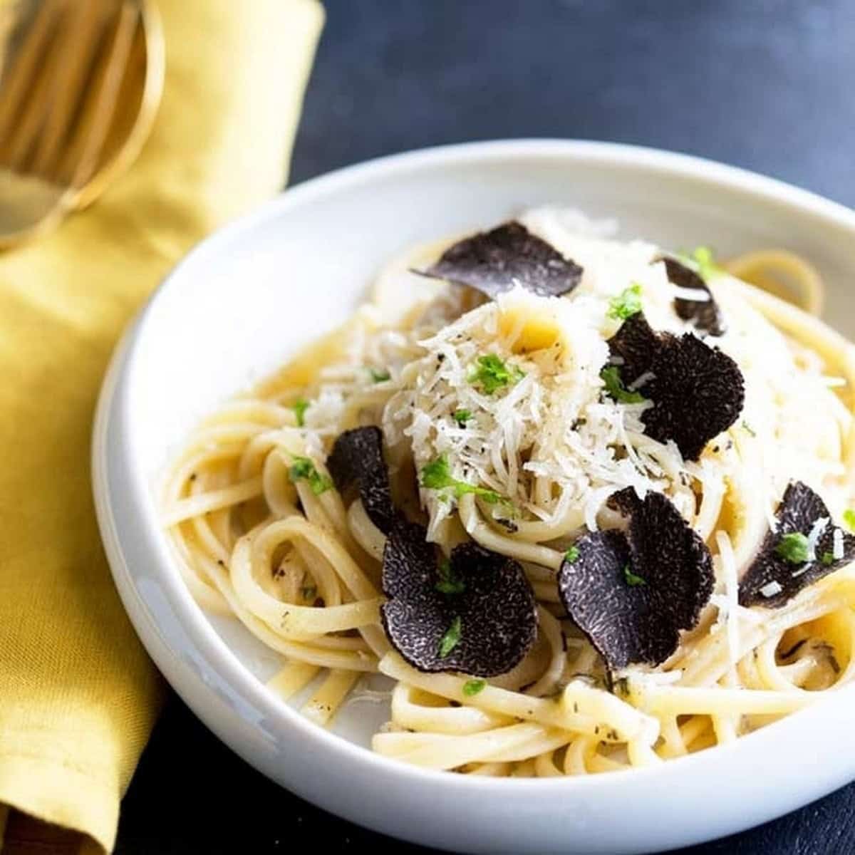 5 Ingredient Black Truffle Pasta