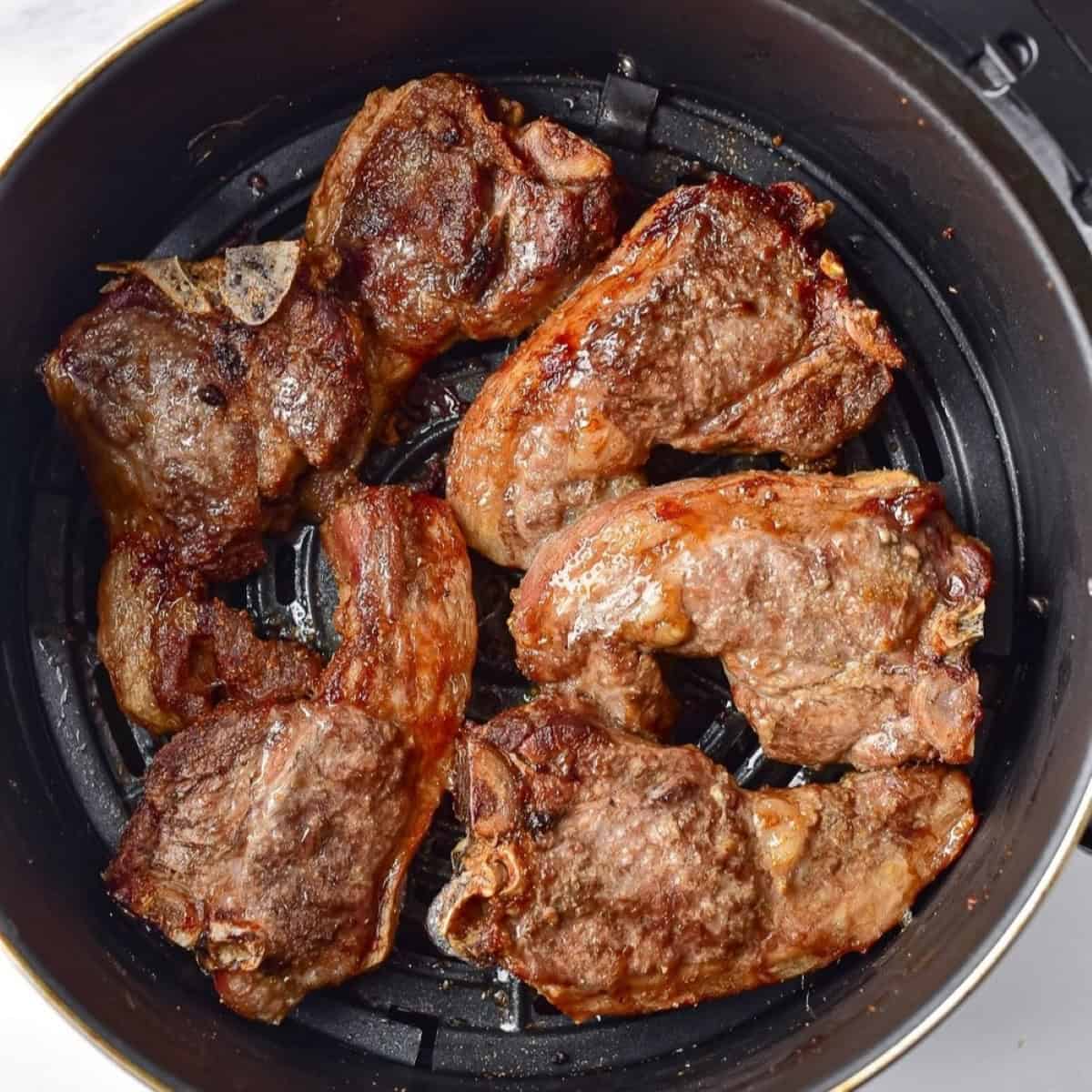 5 Ingredient Easy Air Fryer Lamb Chops Recipe