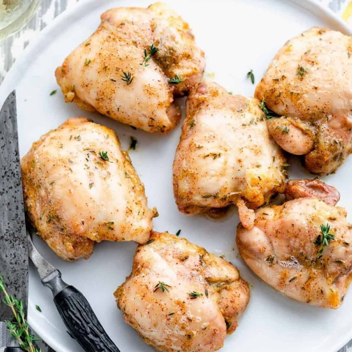 5 Ingredient Honey Mustard Chicken Thighs