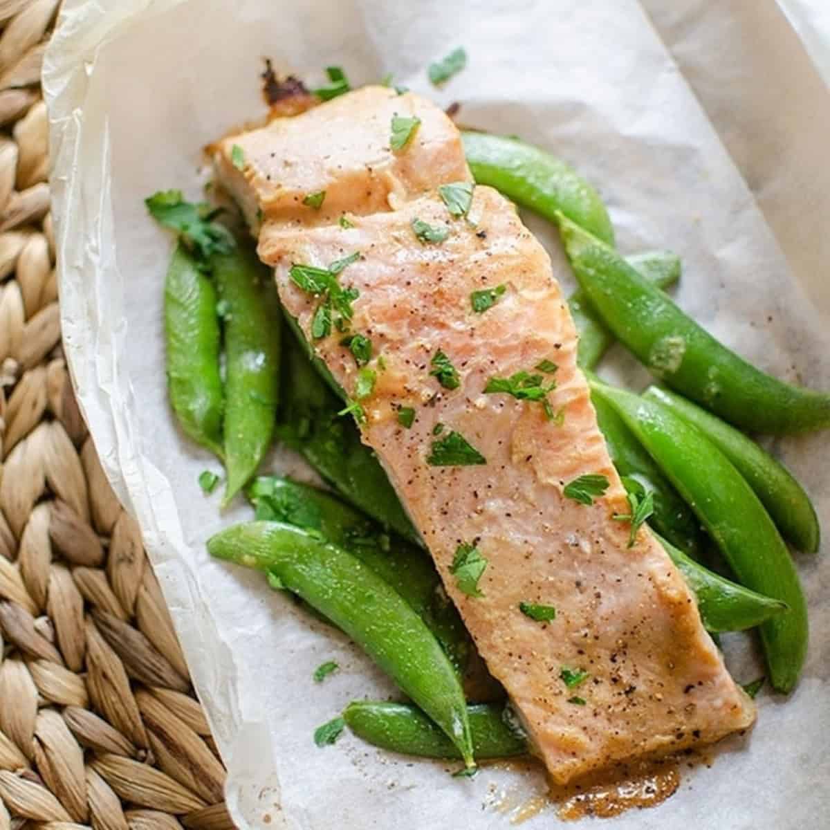 5 Ingredient Miso Salmon Baked In Parchment
