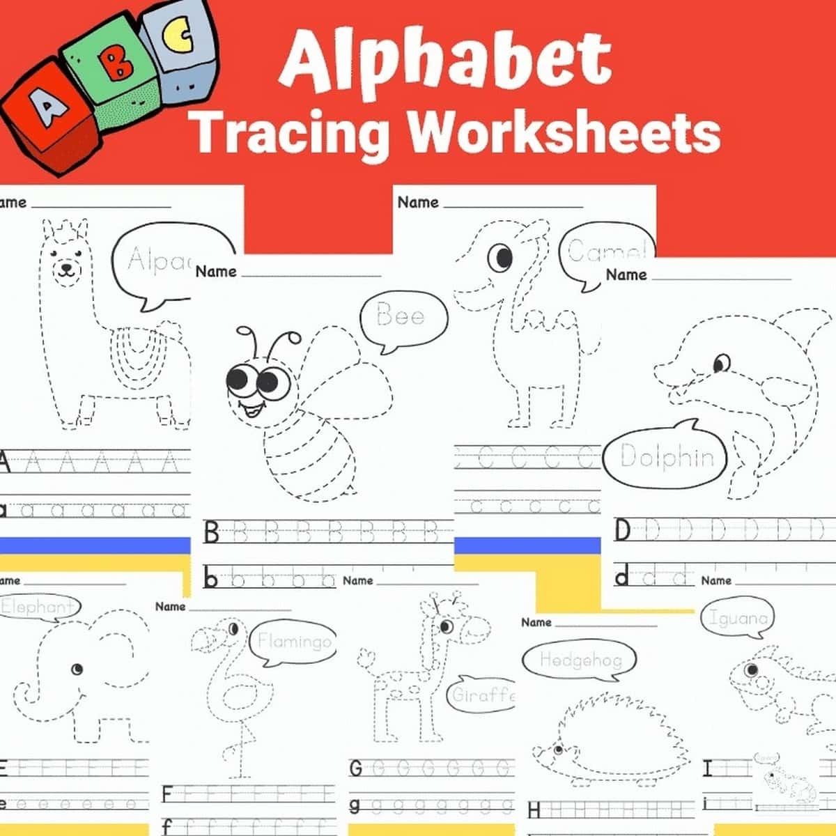 Alphabet Tracing Worksheets