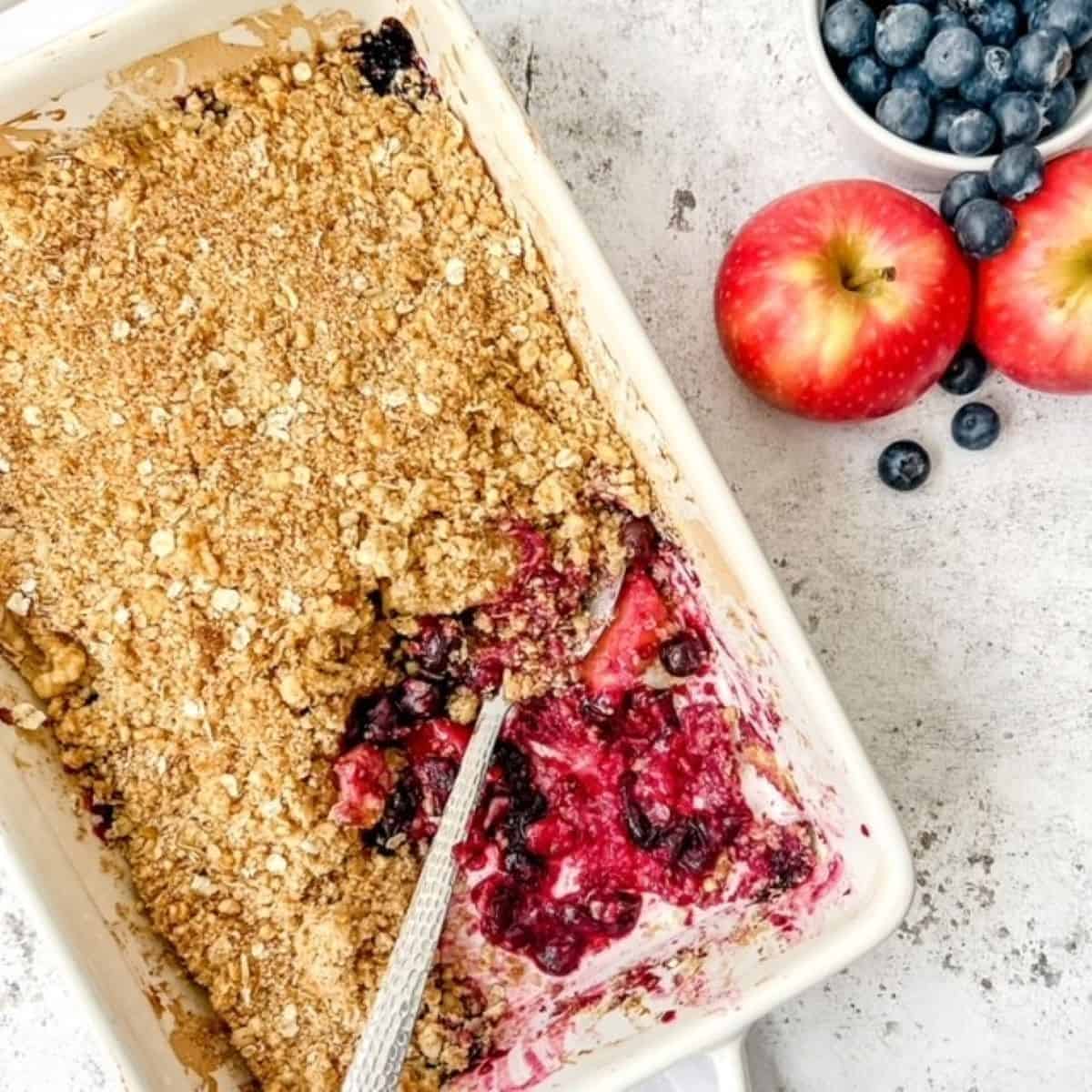 Apple And Blueberry Crumble Apple And Blueberry Crumble