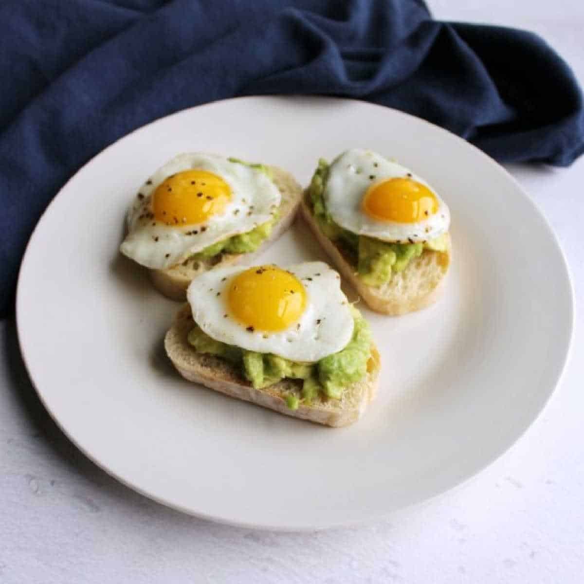 Avocado And Quail Egg Crostini Avocado And Quail Egg Crostini