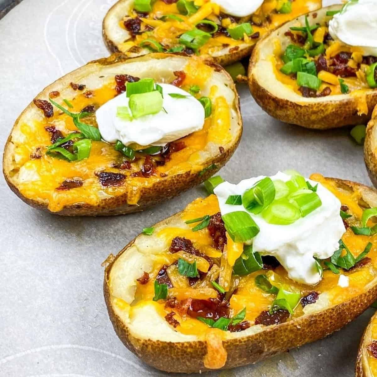 Bacon Cheddar Potato Skins Bacon Cheddar Potato Skins