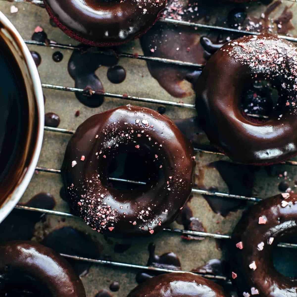 Baked Chocolate Red Velvet Donuts Recipe