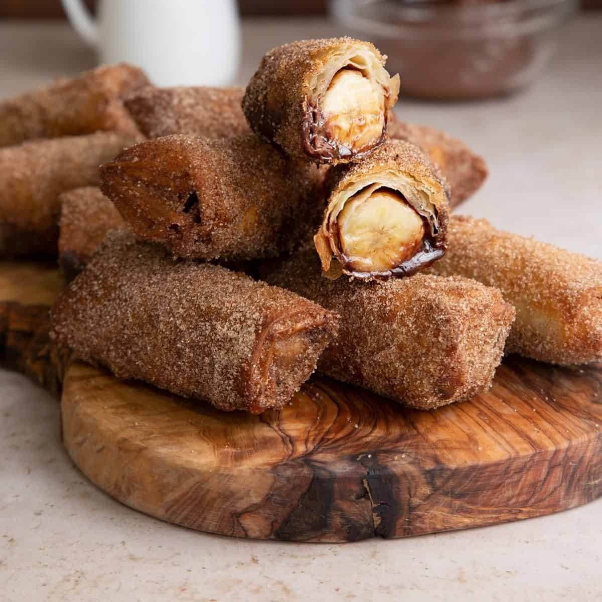 Banana Chocolate Spring Rolls Recipe