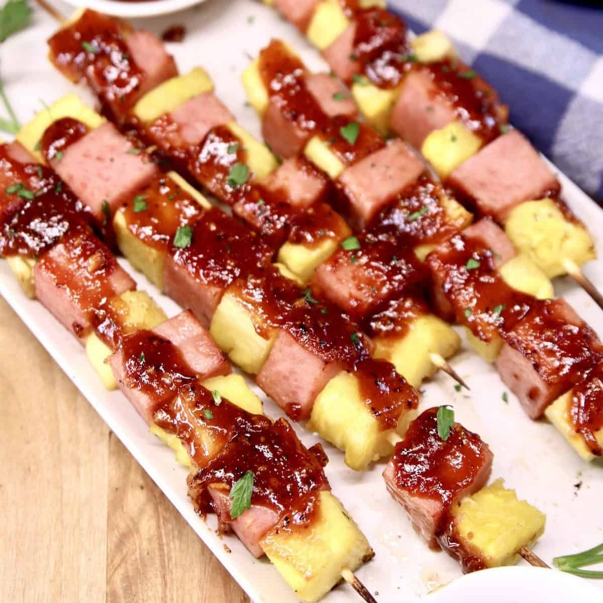 Bbq Spam And Pineapple Kabobs Recipe Bbq Spam And Pineapple Kabobs Recipe