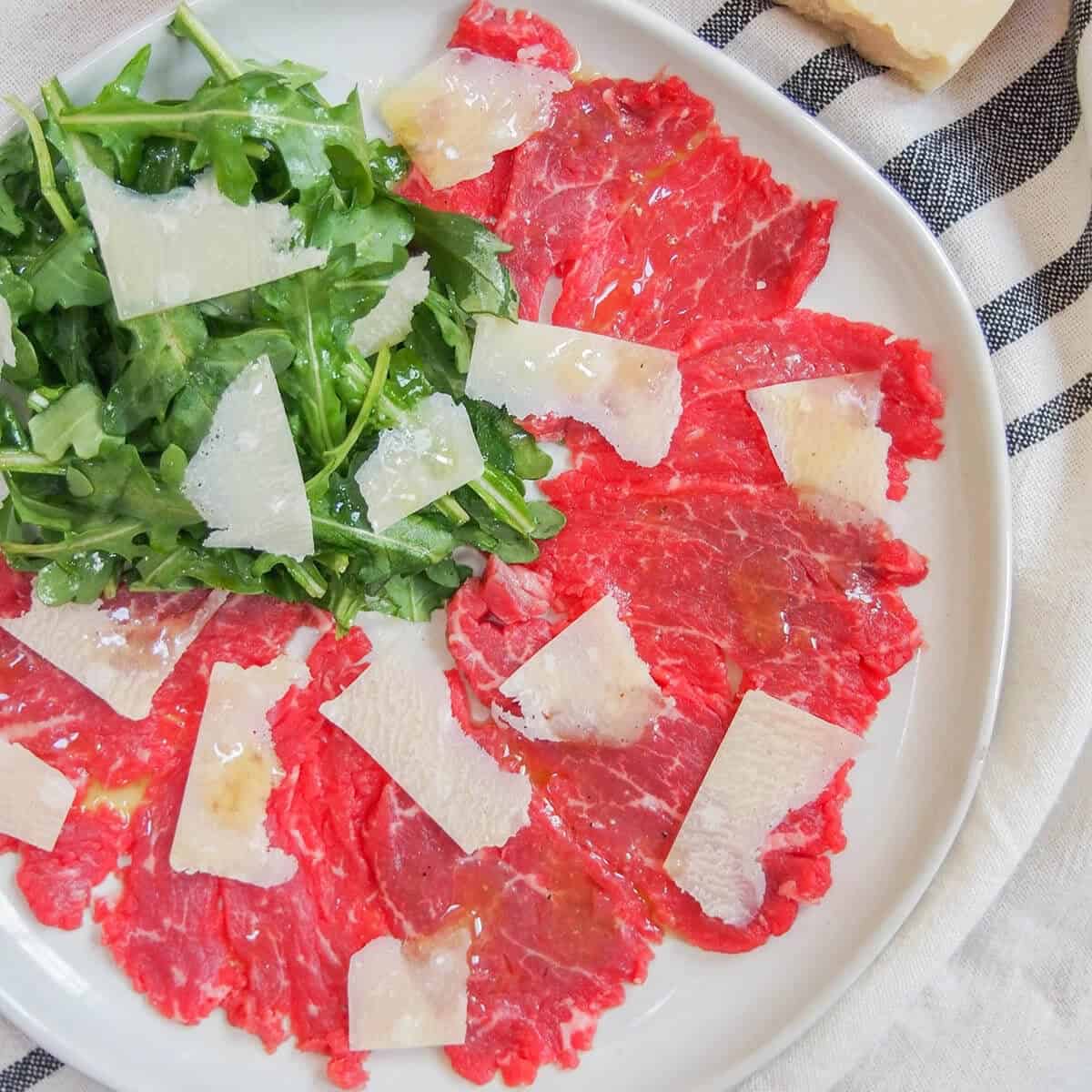 Beef Carpaccio Truffle Vinaigrette Beef Carpaccio Truffle Vinaigrette