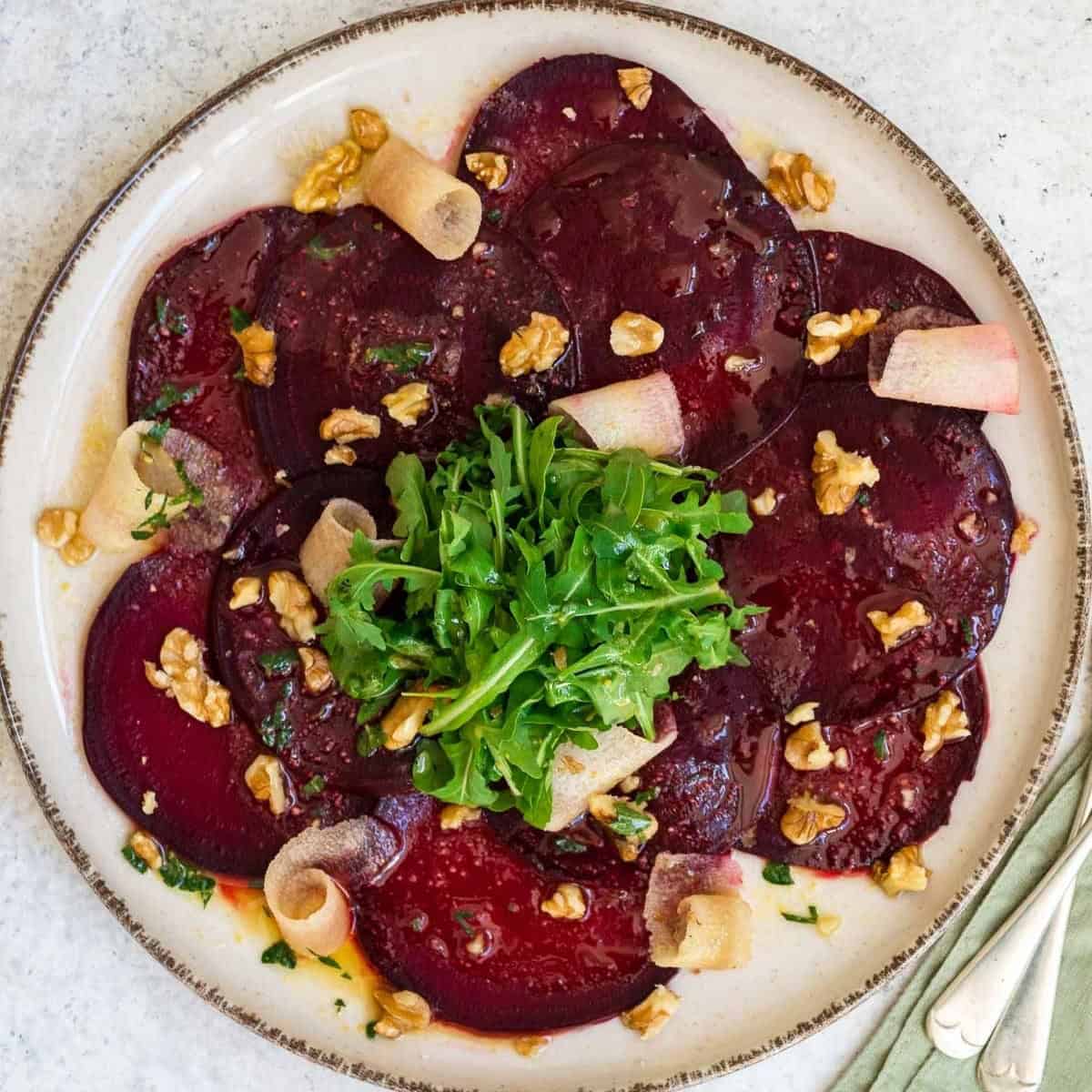 Beet Carpaccio With Goat Cheese Beet Carpaccio With Goat Cheese