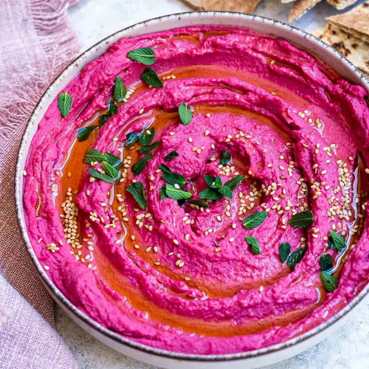 Beetroot Hummus Beetroot Hummus