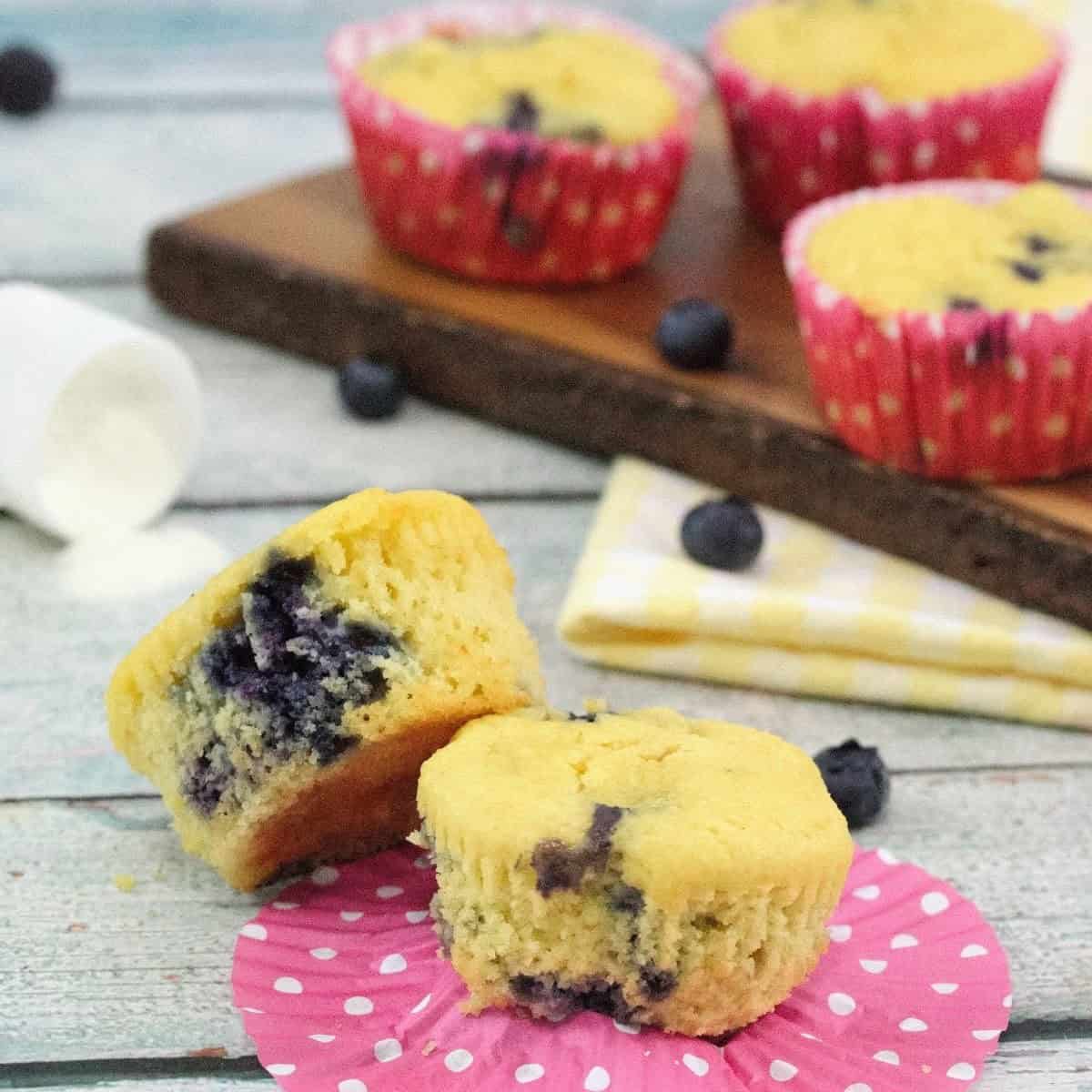 Blueberry Protein Muffins Blueberry Protein Muffins