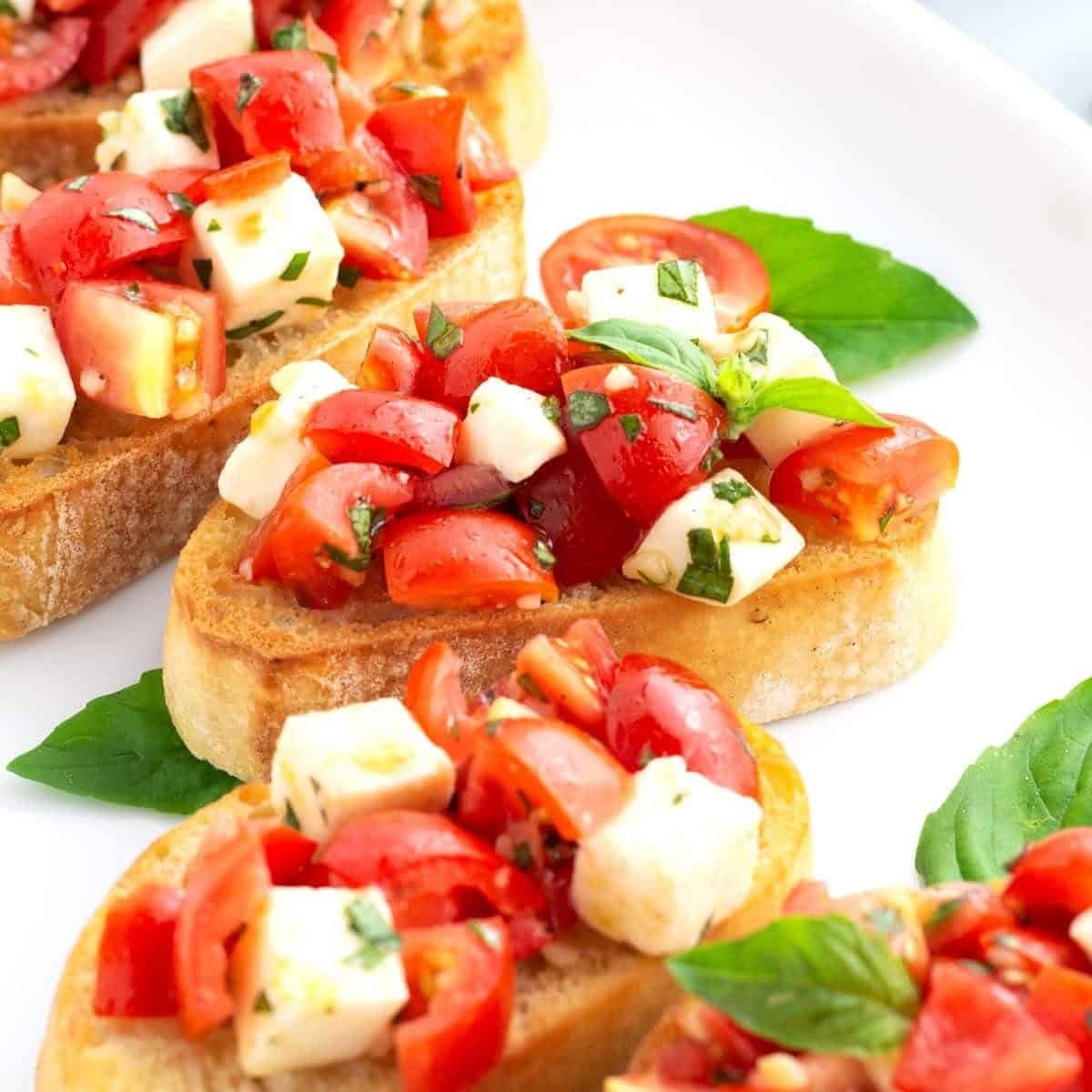 Bruschetta With Mozzarella Bruschetta With Mozzarella