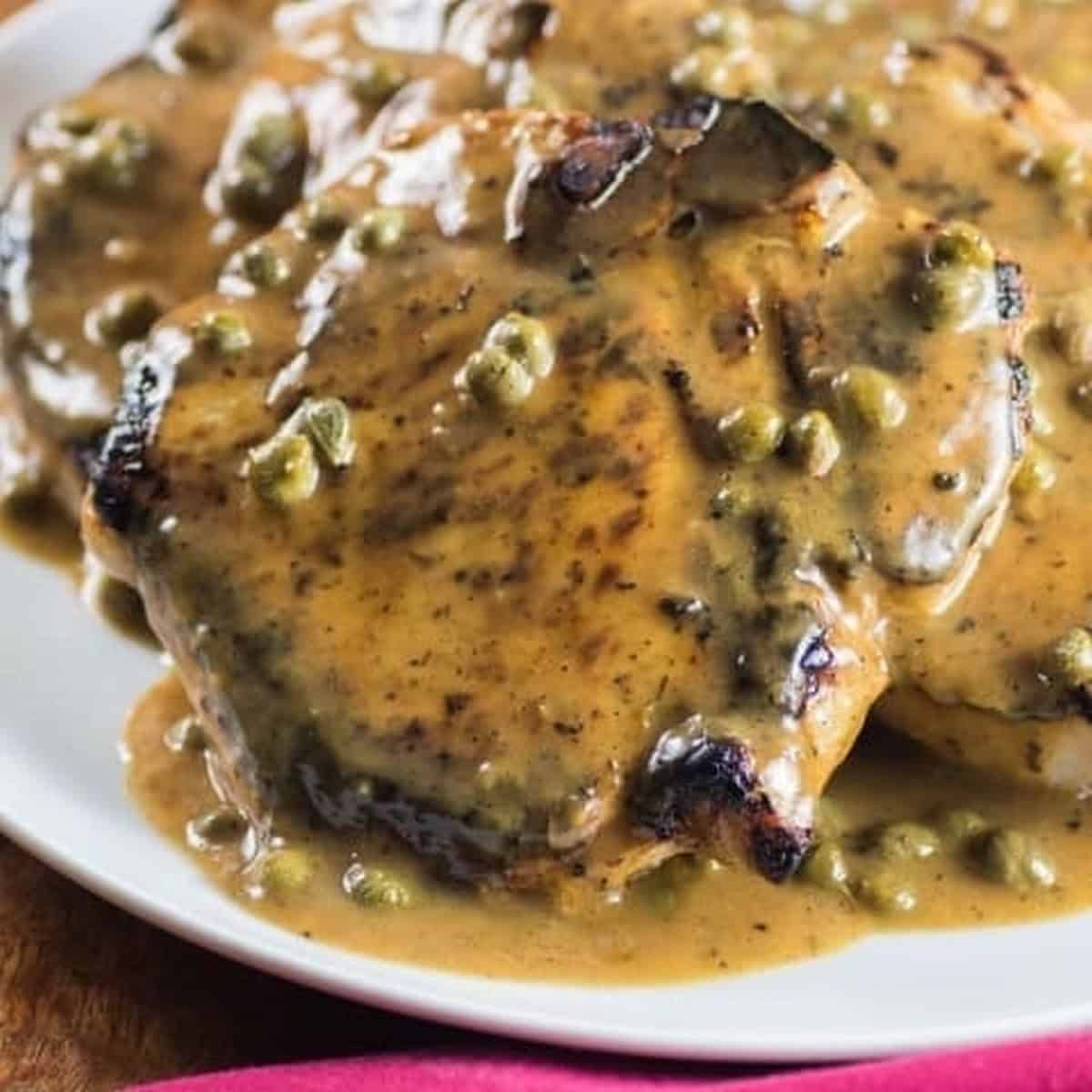 Buttermilk Pork Chops With Lemon Caper Sauce Buttermilk Pork Chops With Lemon Caper Sauce