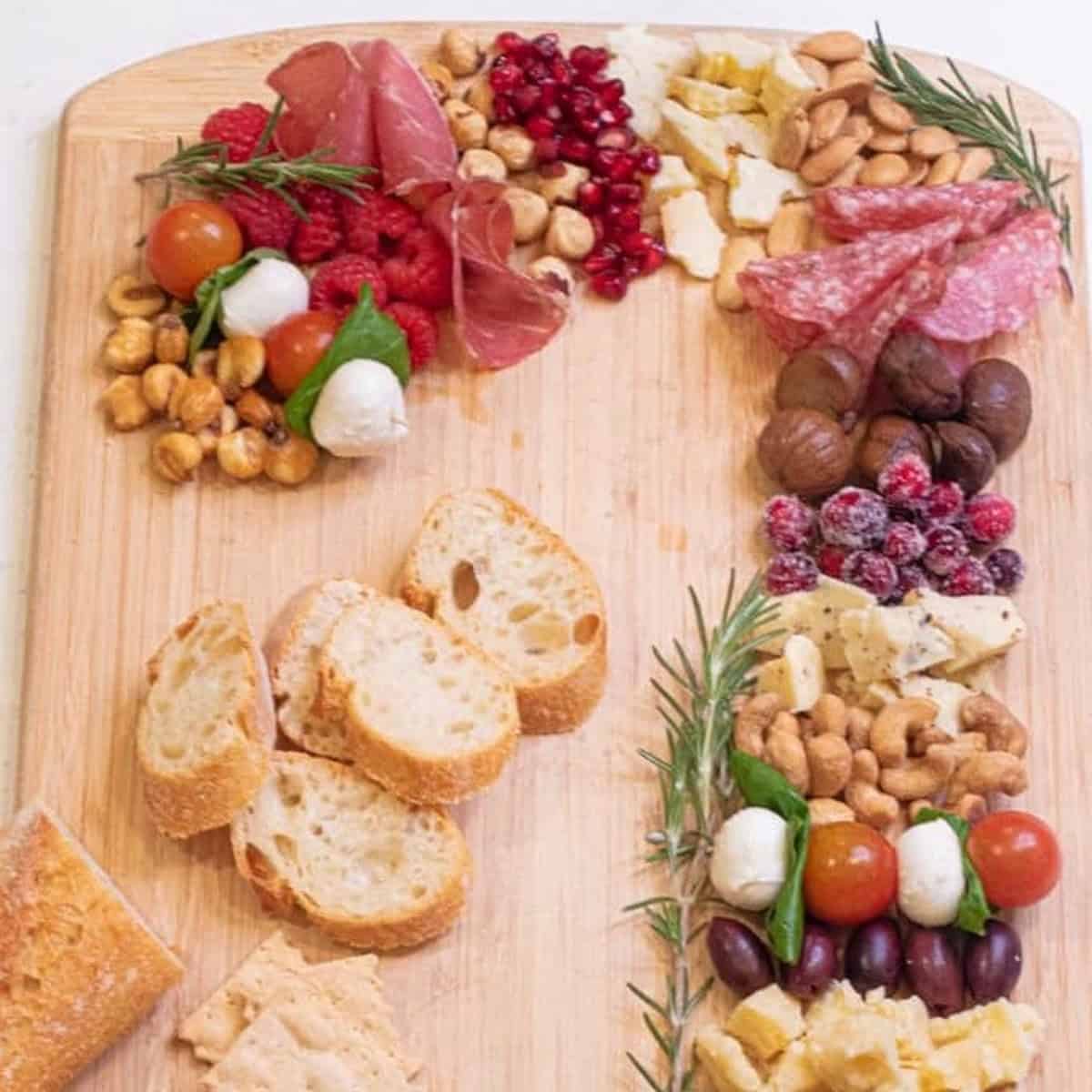 Candy Cane Charcuterie Board