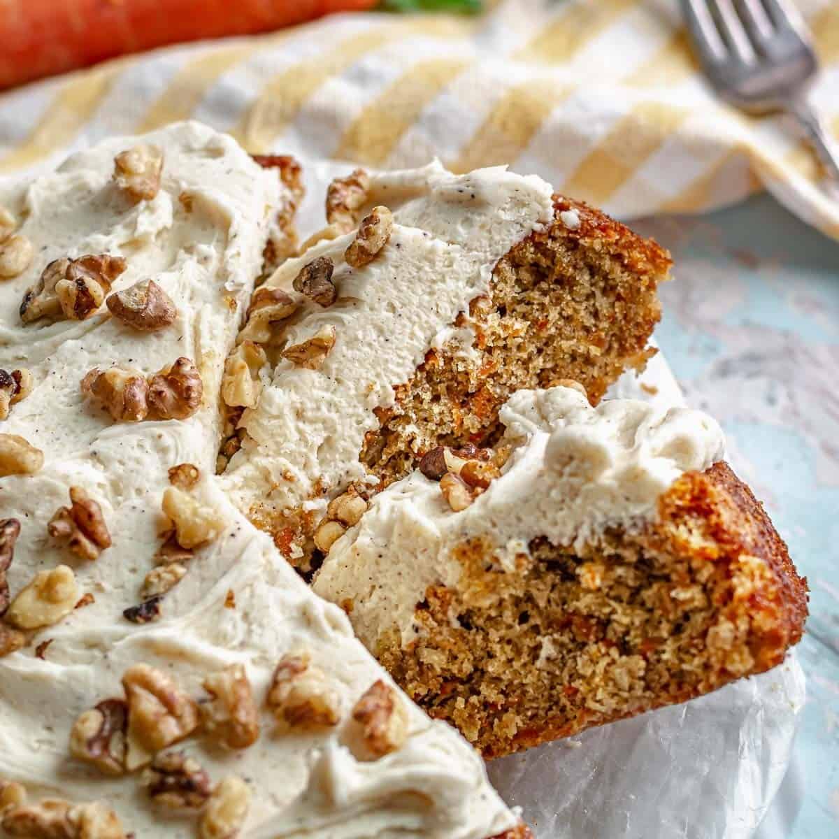 Carrot Snack Cake With Cream Cheese Frosting Carrot Snack Cake With Cream Cheese Frosting