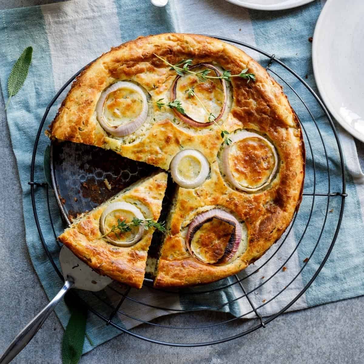 Cheese And Onion Savoury Cake Cheese And Onion Savoury Cake