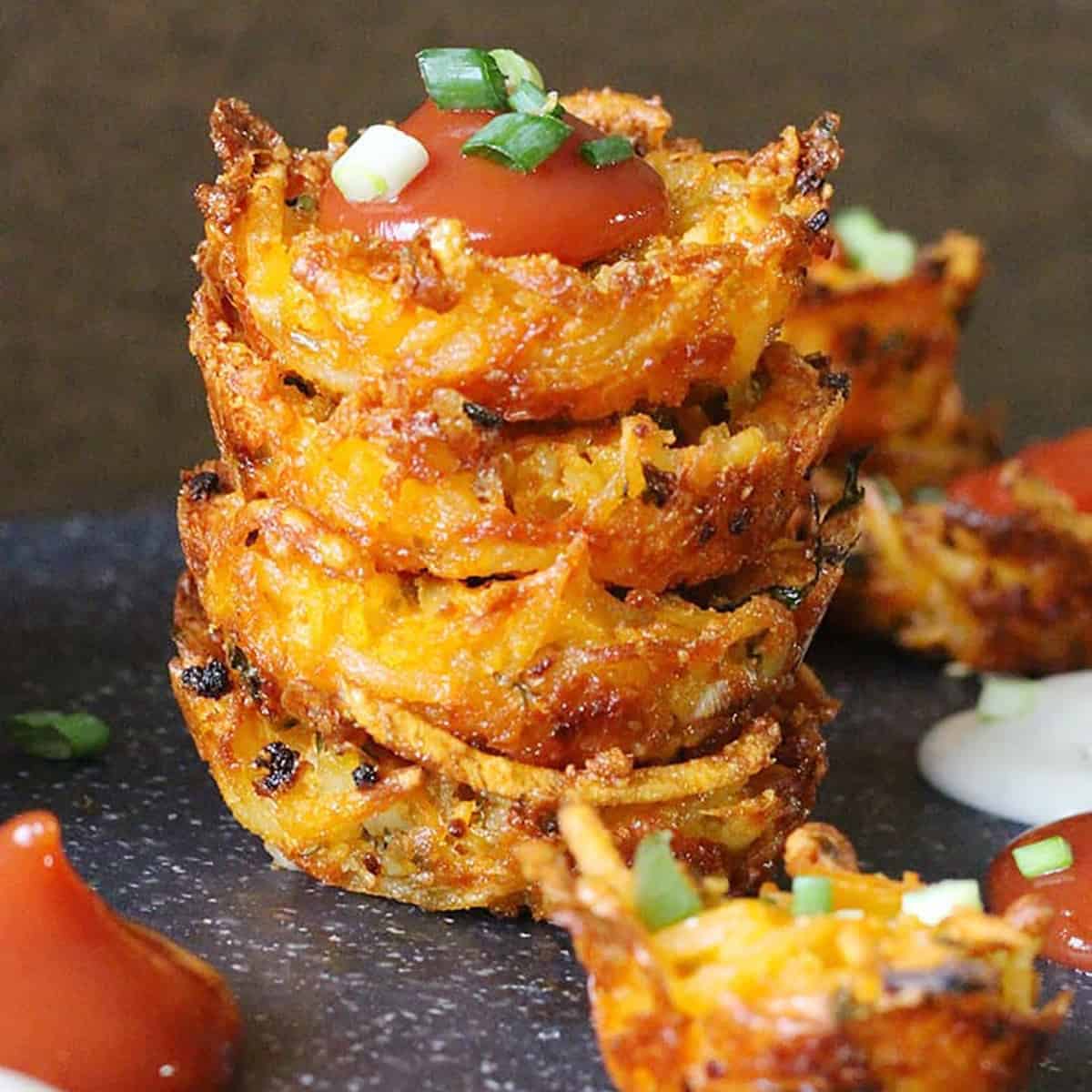 Cheesy Hash Brown Bites Cheesy Hash Brown Bites